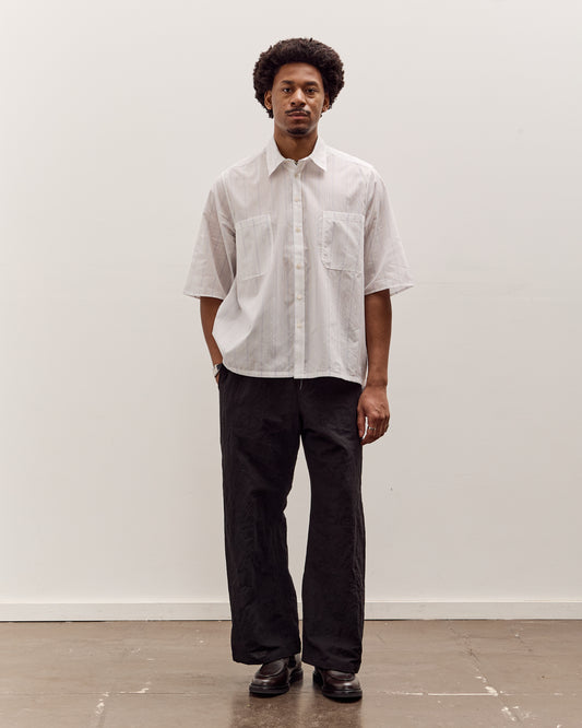 Camiel Fortgens Boxy Shirt, White / Blue Stripe