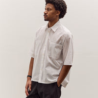 Camiel Fortgens Boxy Shirt, White / Blue Stripe