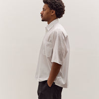 Camiel Fortgens Boxy Shirt, White / Blue Stripe