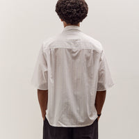 Camiel Fortgens Boxy Shirt, White / Blue Stripe