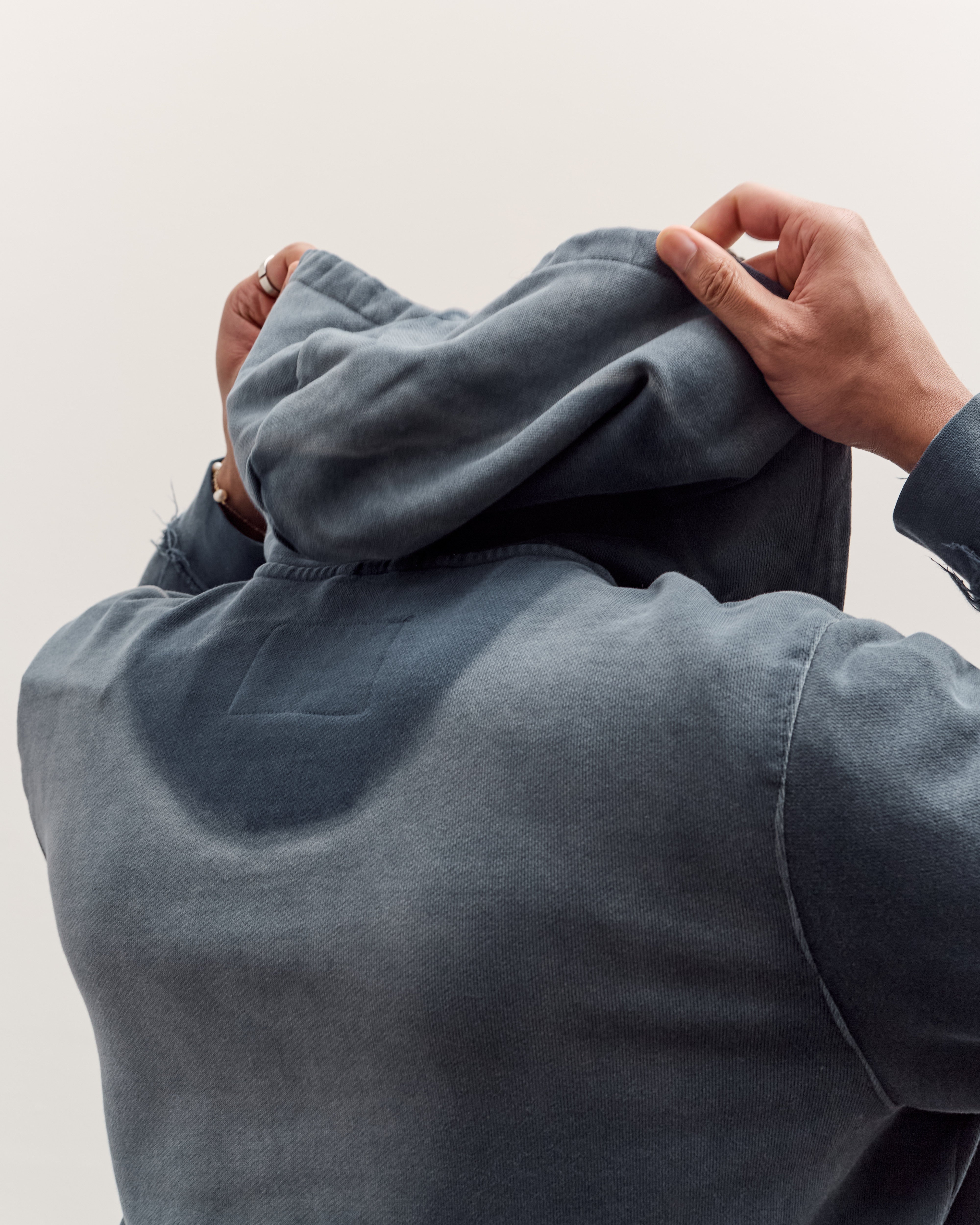 Camiel Fortgens Fitted Zip Hoodie Unisex, Navy Sunfade – Glasswing