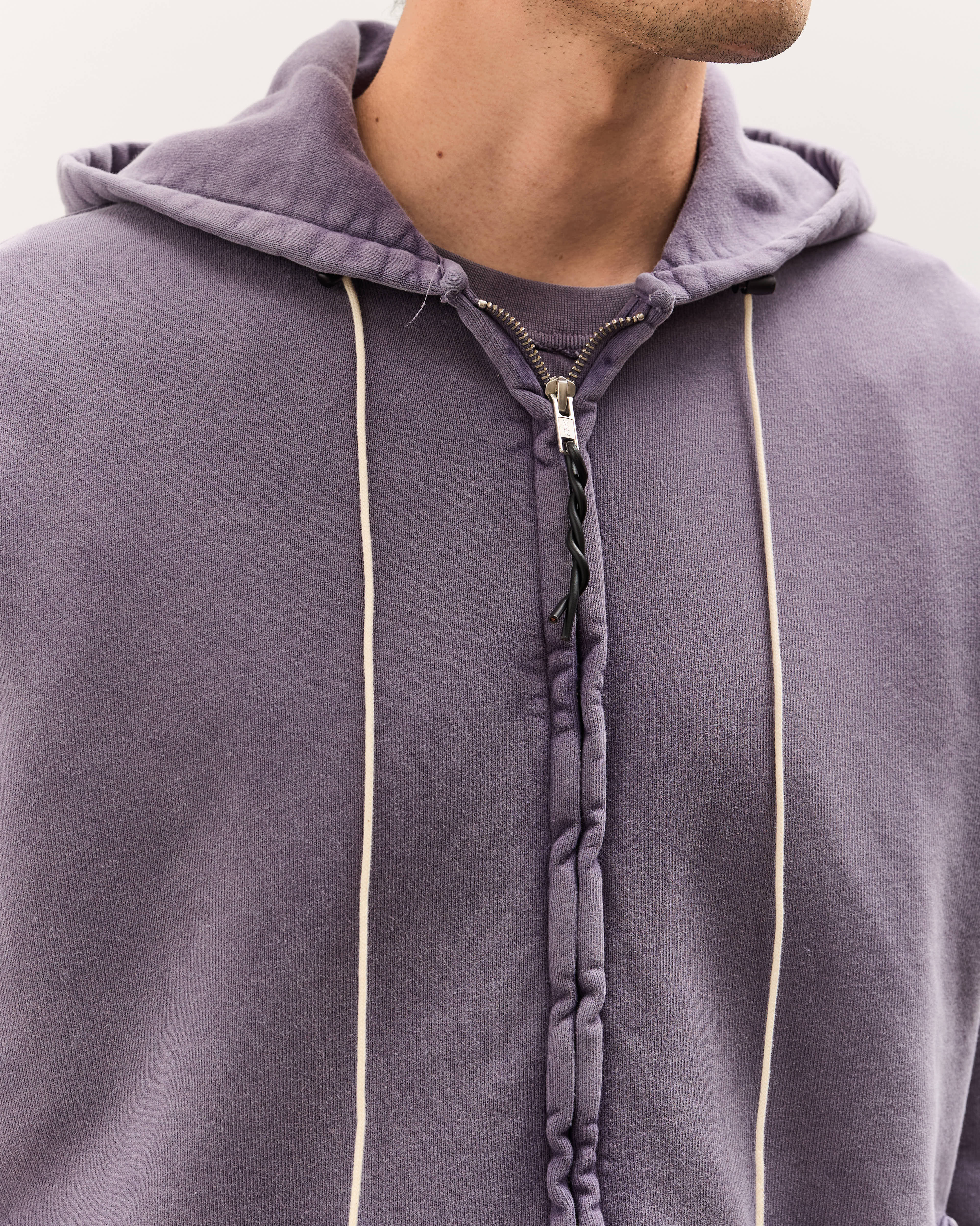 Camiel Fortgens Fitted Zip Hoodie Unisex, Dark Purple – Glasswing