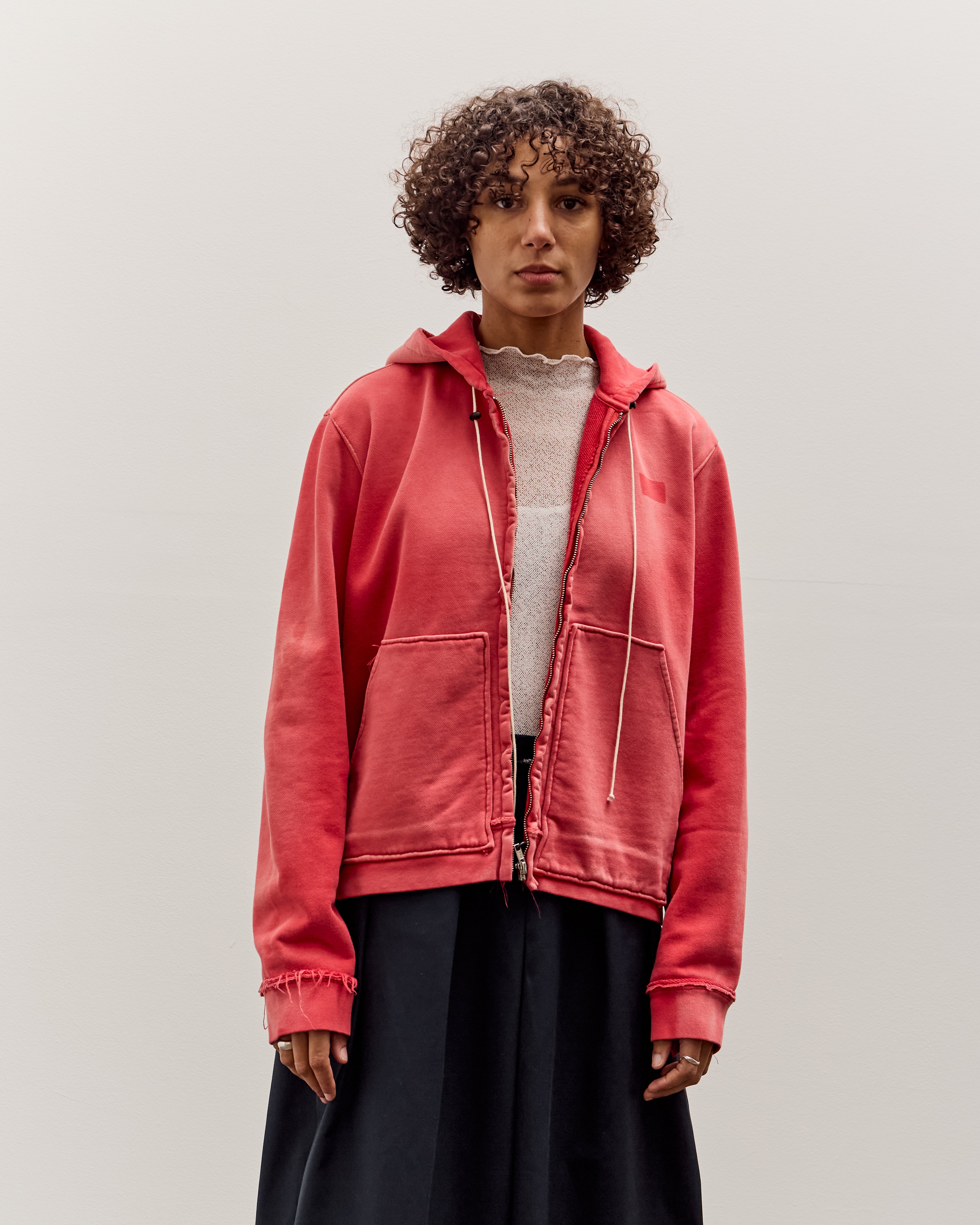 Camiel Fortgens Fitted Zip Hoodie, Red Sunfade – Glasswing