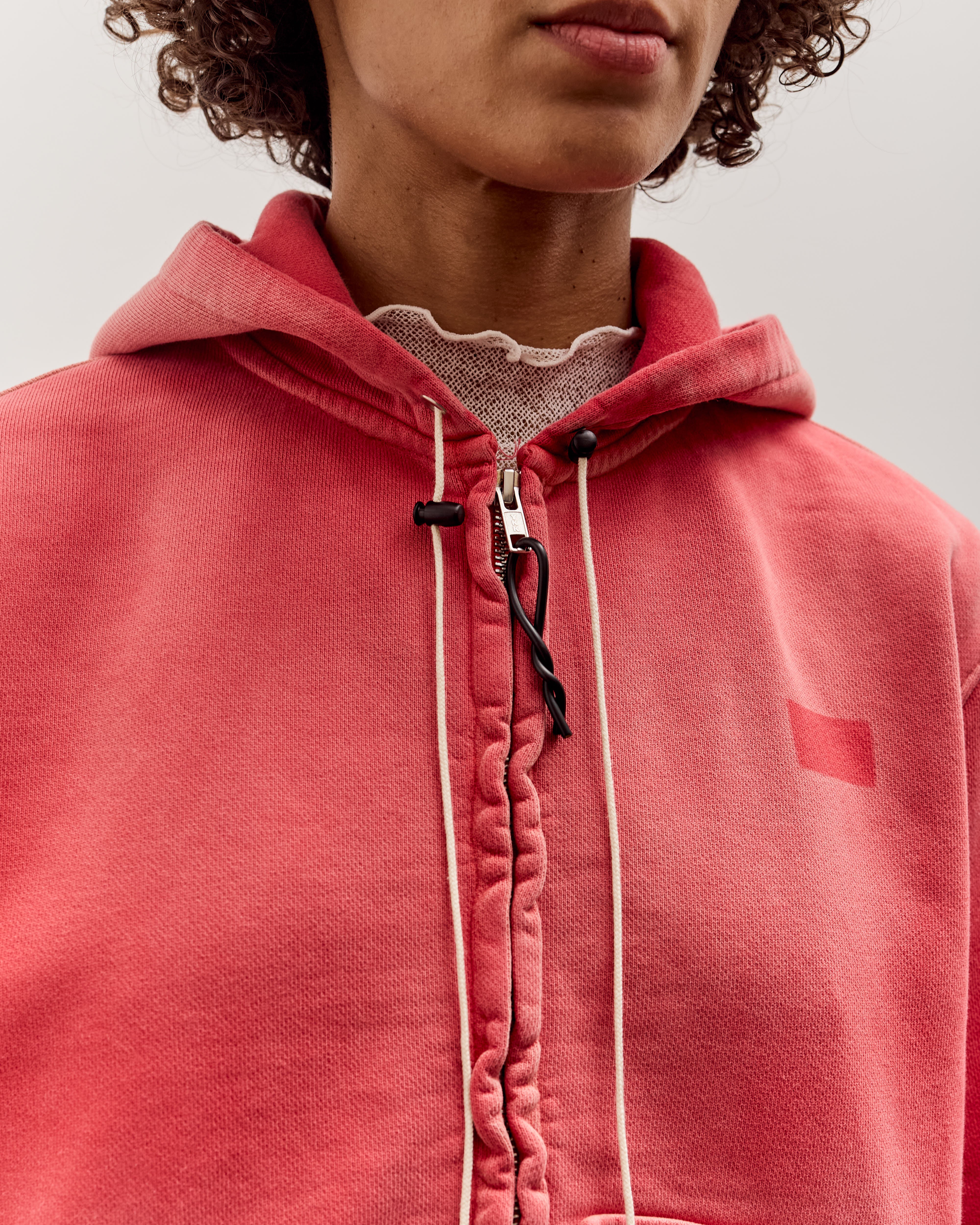 Camiel Fortgens Fitted Zip Hoodie, Red Sunfade – Glasswing