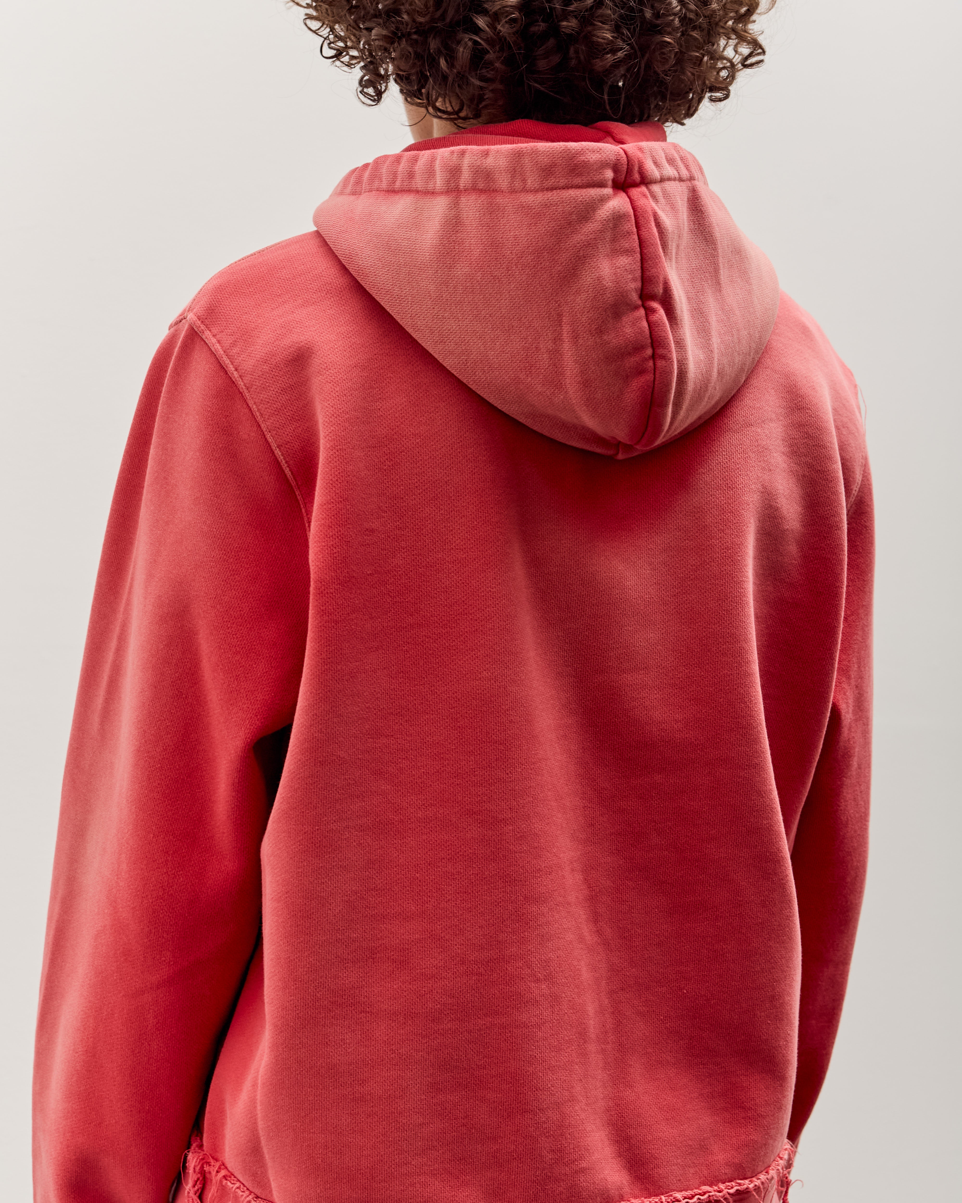 Camiel Fortgens Fitted Zip Hoodie, Red Sunfade – Glasswing