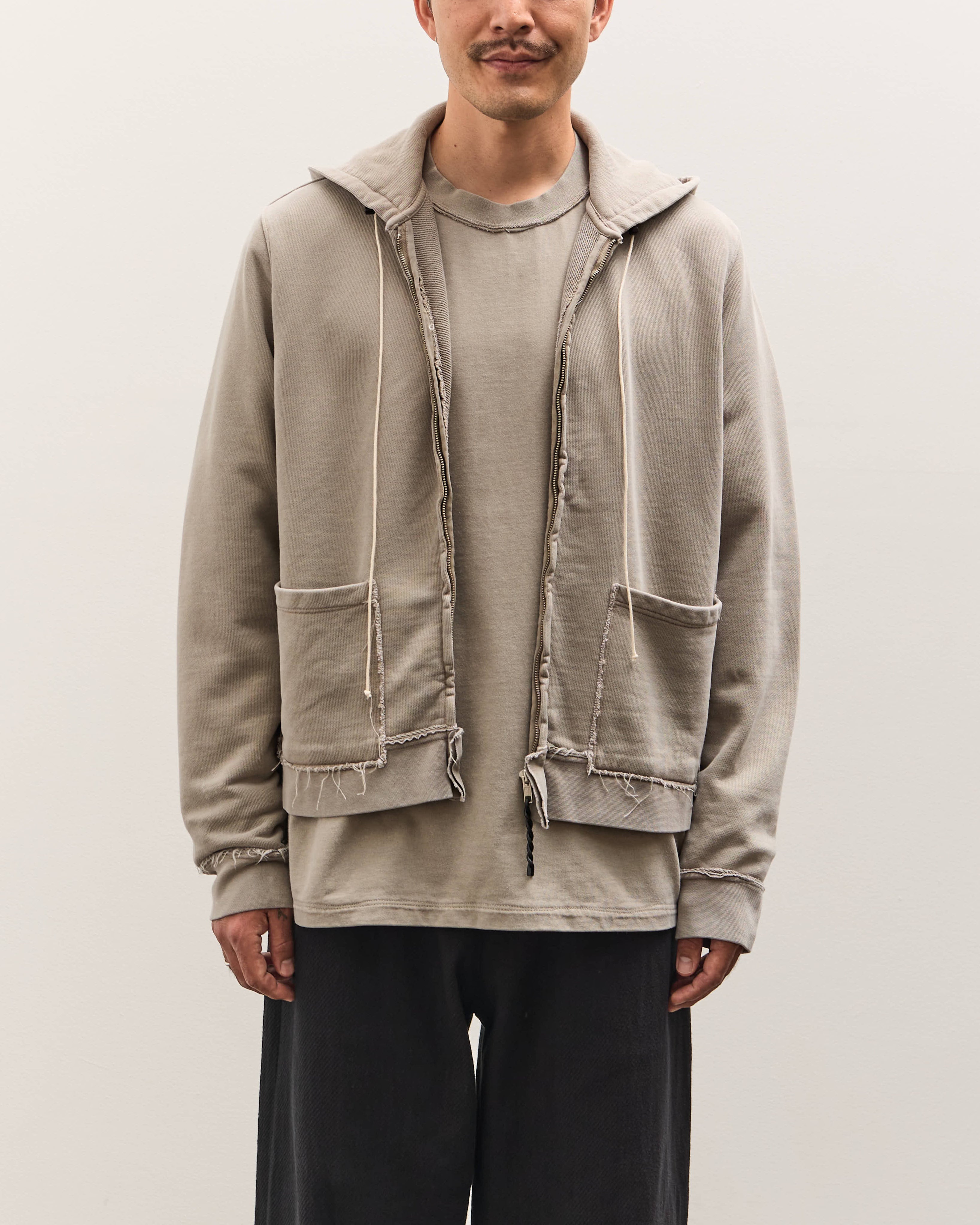 Camiel Fortgens Fitted Zip Hoodie Unisex, Taupe – Glasswing