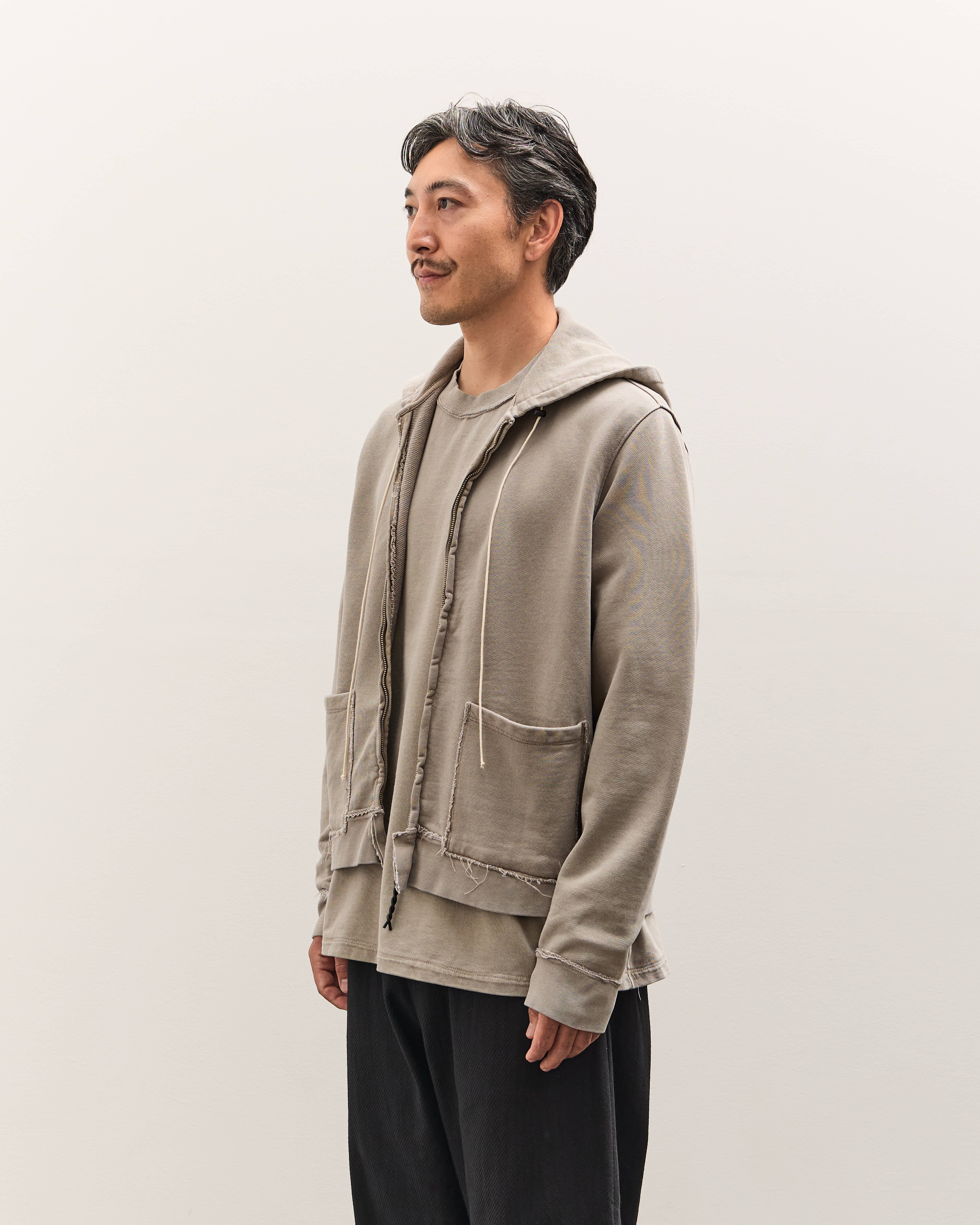 Camiel Fortgens Fitted Zip Hoodie Unisex, Taupe – Glasswing