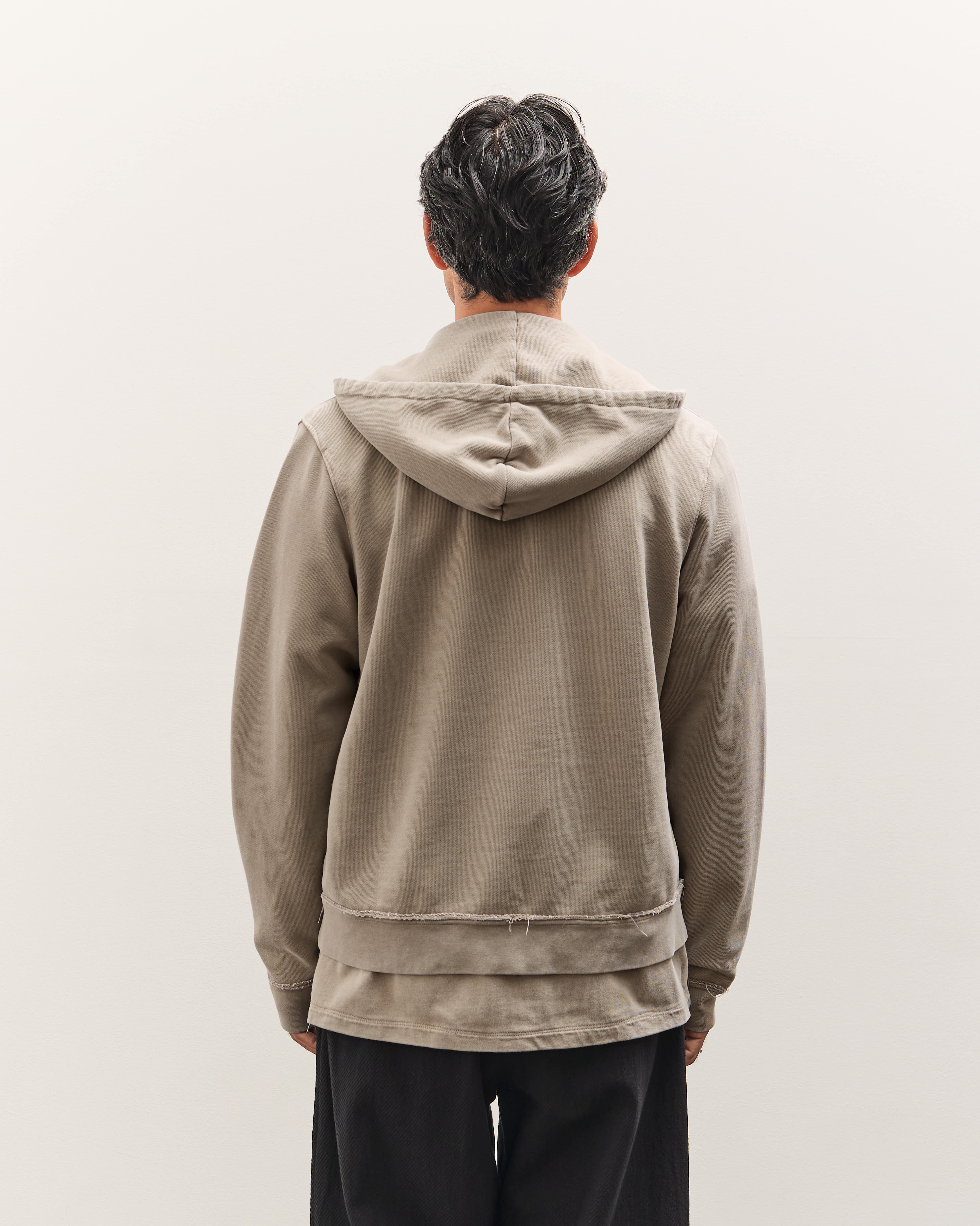 CAMIEL FORTGENS ZIP HOODIE ジップフーディー パーカー Camiel Fortgens Fitted Zip Hoodie Unisex, Taupe – Glasswing