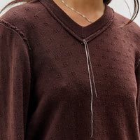 Camiel Fortgens Frankenstein V Neck, Brown