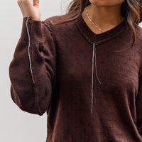 Camiel Fortgens Frankenstein V Neck, Brown