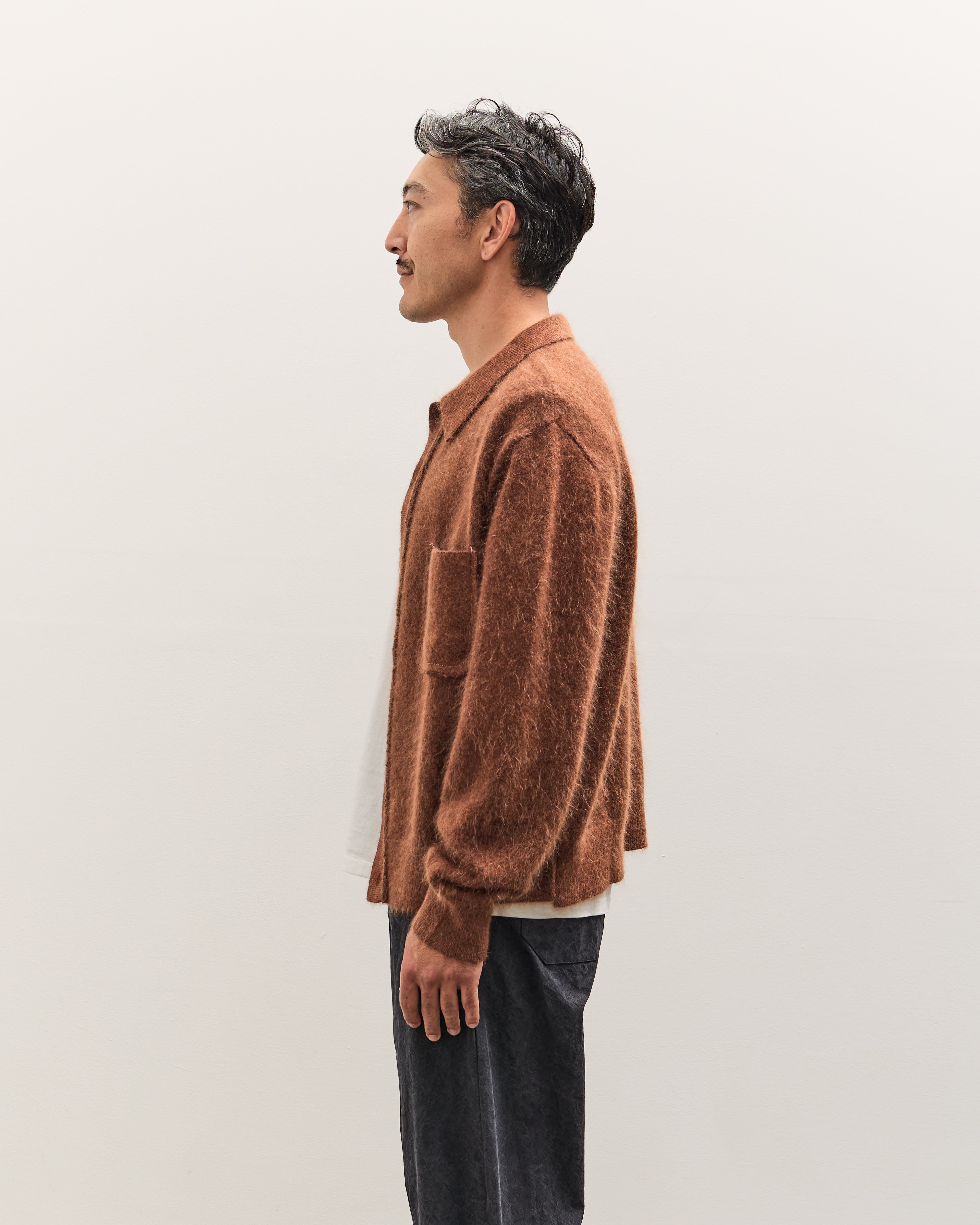 Camiel Fortgens Hairy Cardigan Unisex, Brown – Glasswing