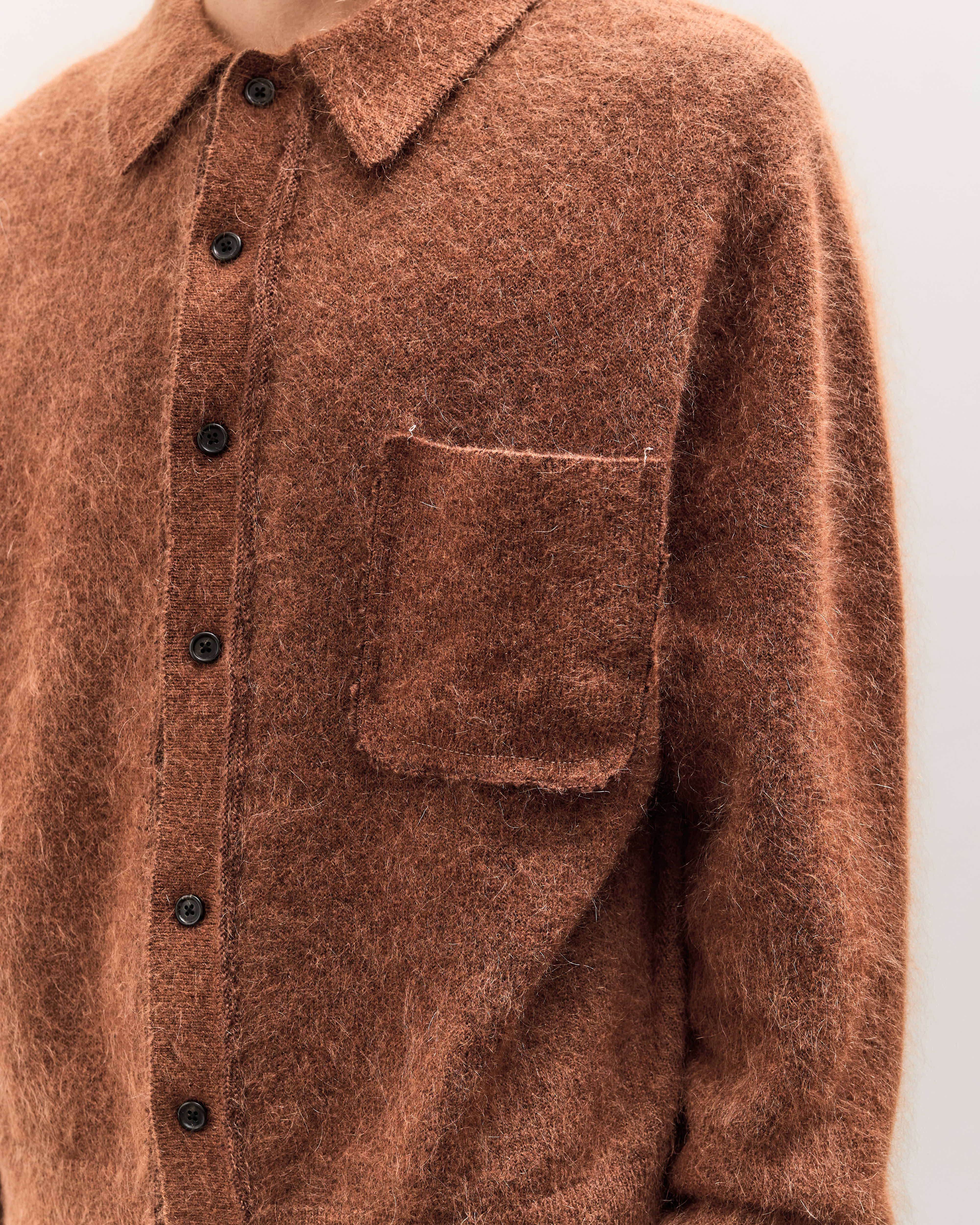 Camiel Fortgens Hairy Cardigan Unisex, Brown – Glasswing