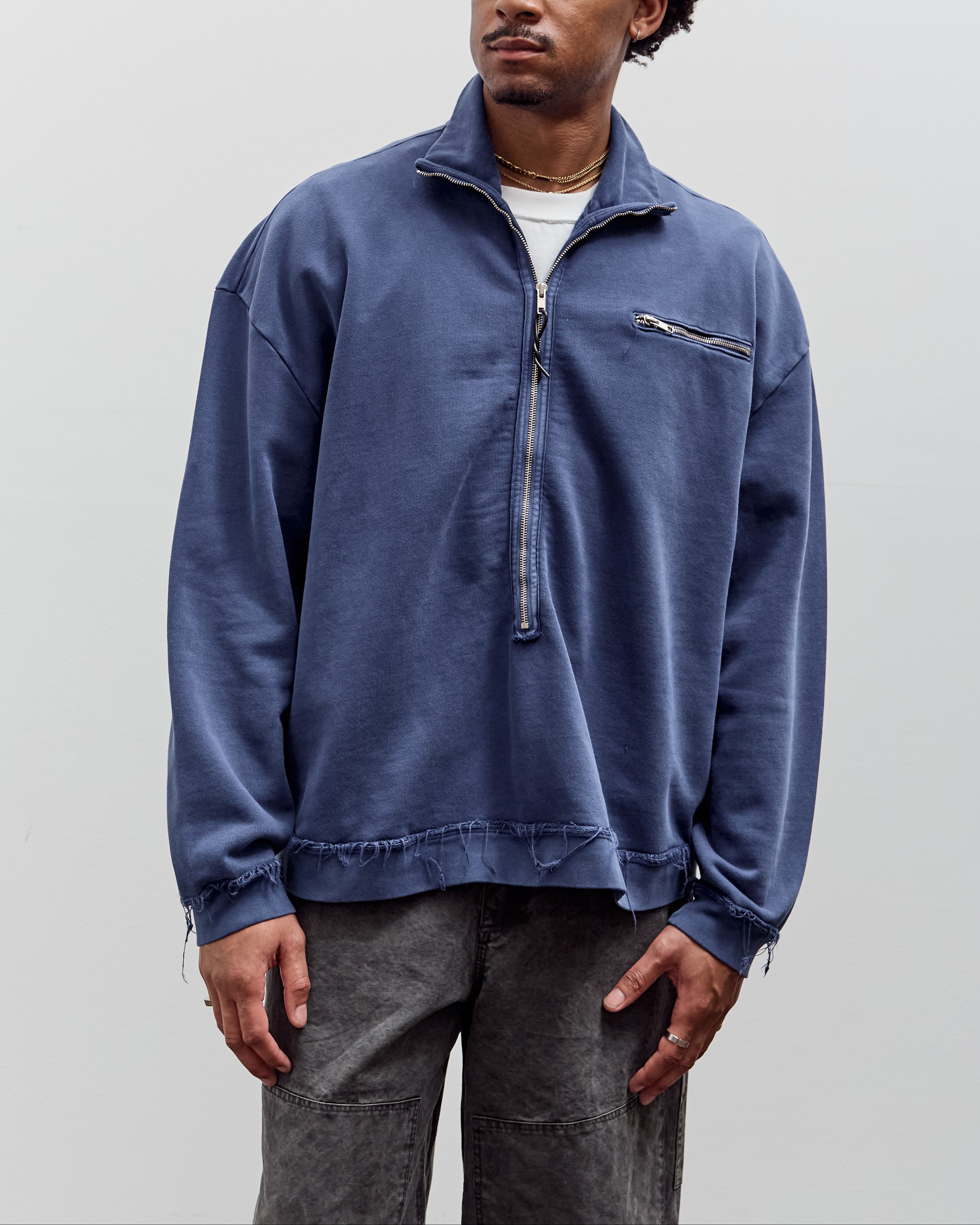 服/ファッション CAMIEL FORTGENS Camiel Fortgens Half Zip, Navy – Glasswing