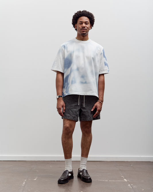 Camiel Fortgens Knee Shorts, Black Vintage Wash