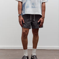Camiel Fortgens Knee Shorts, Black Vintage Wash