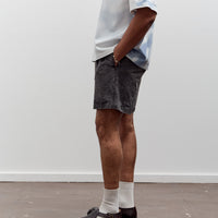 Camiel Fortgens Knee Shorts, Black Vintage Wash