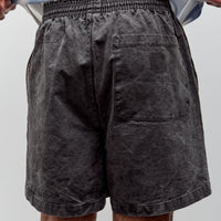 Camiel Fortgens Knee Shorts, Black Vintage Wash