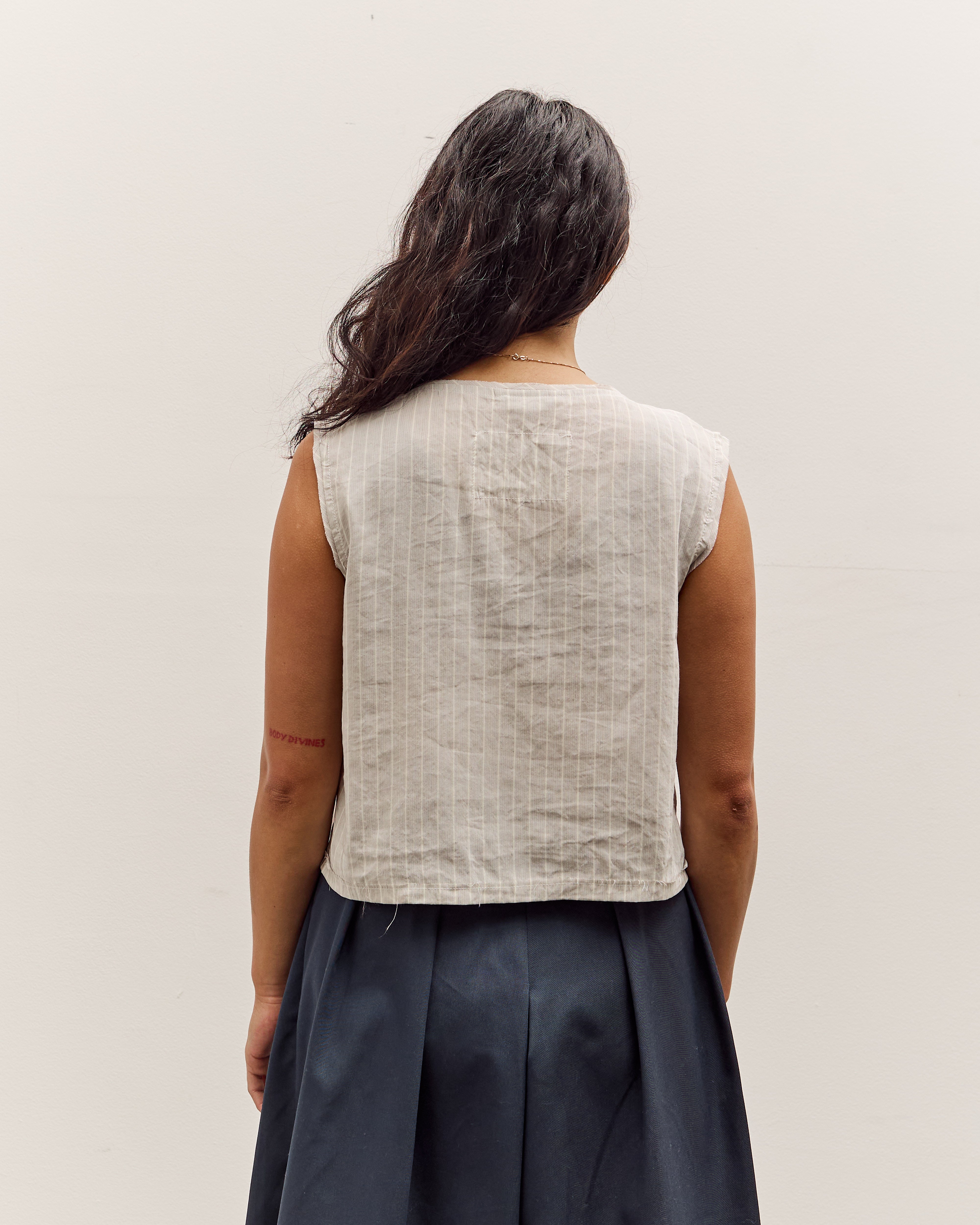 Square Top, Grey/White Stripe – Glasswing