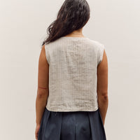 Camiel Fortgens Square Top, 
Grey/White Stripe