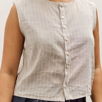 Camiel Fortgens Square Top, 
Grey/White Stripe