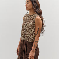 Camiel Fortgens Square Top, Brown / White Flower