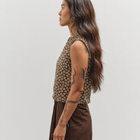 Camiel Fortgens Square Top, Brown / White Flower