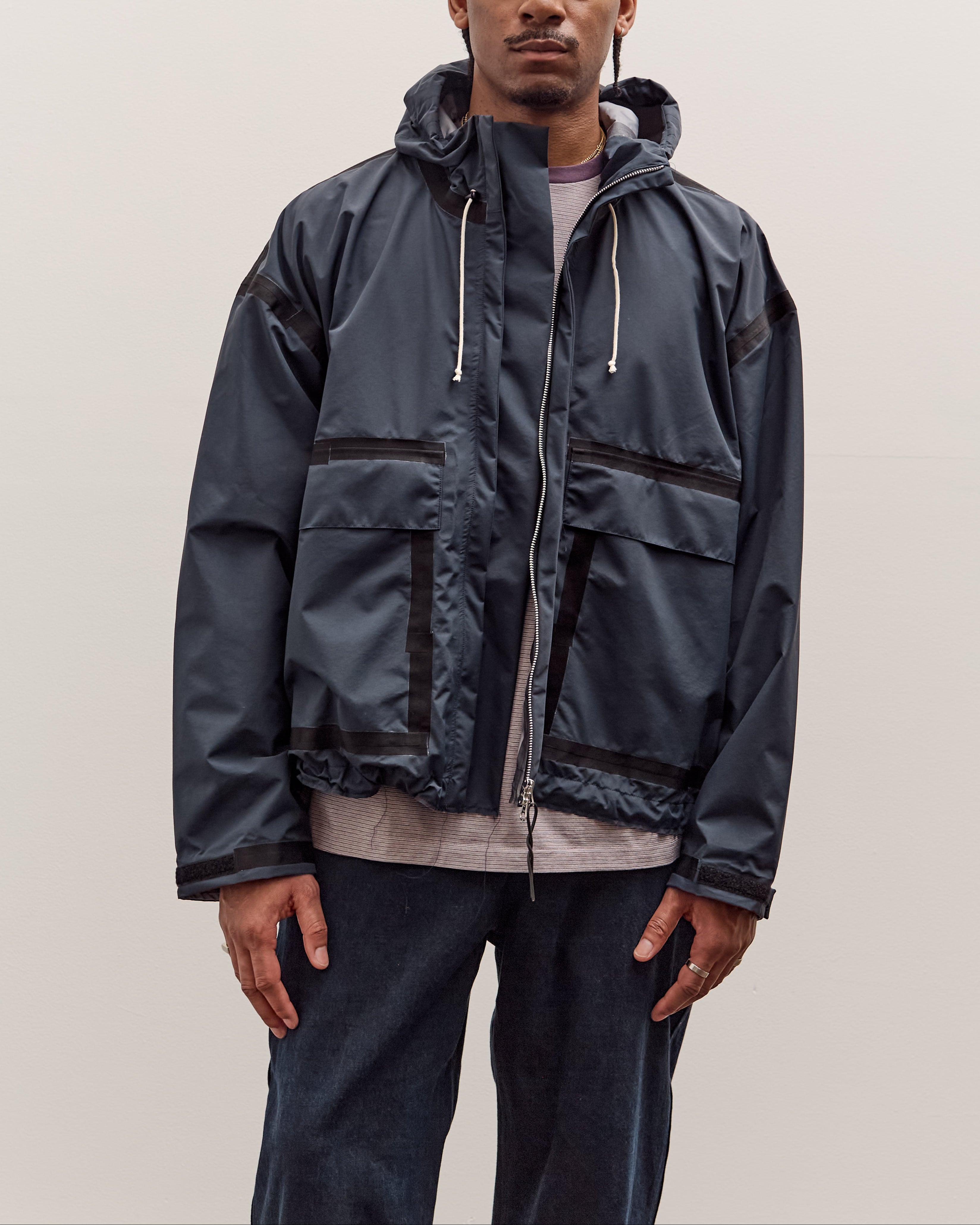Camiel Fortgens Taped Outdoor Jacket Unisex, Navy – Glasswing