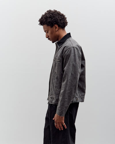 Camiel Fortgens Worker Jacket, Black Vintage Wash