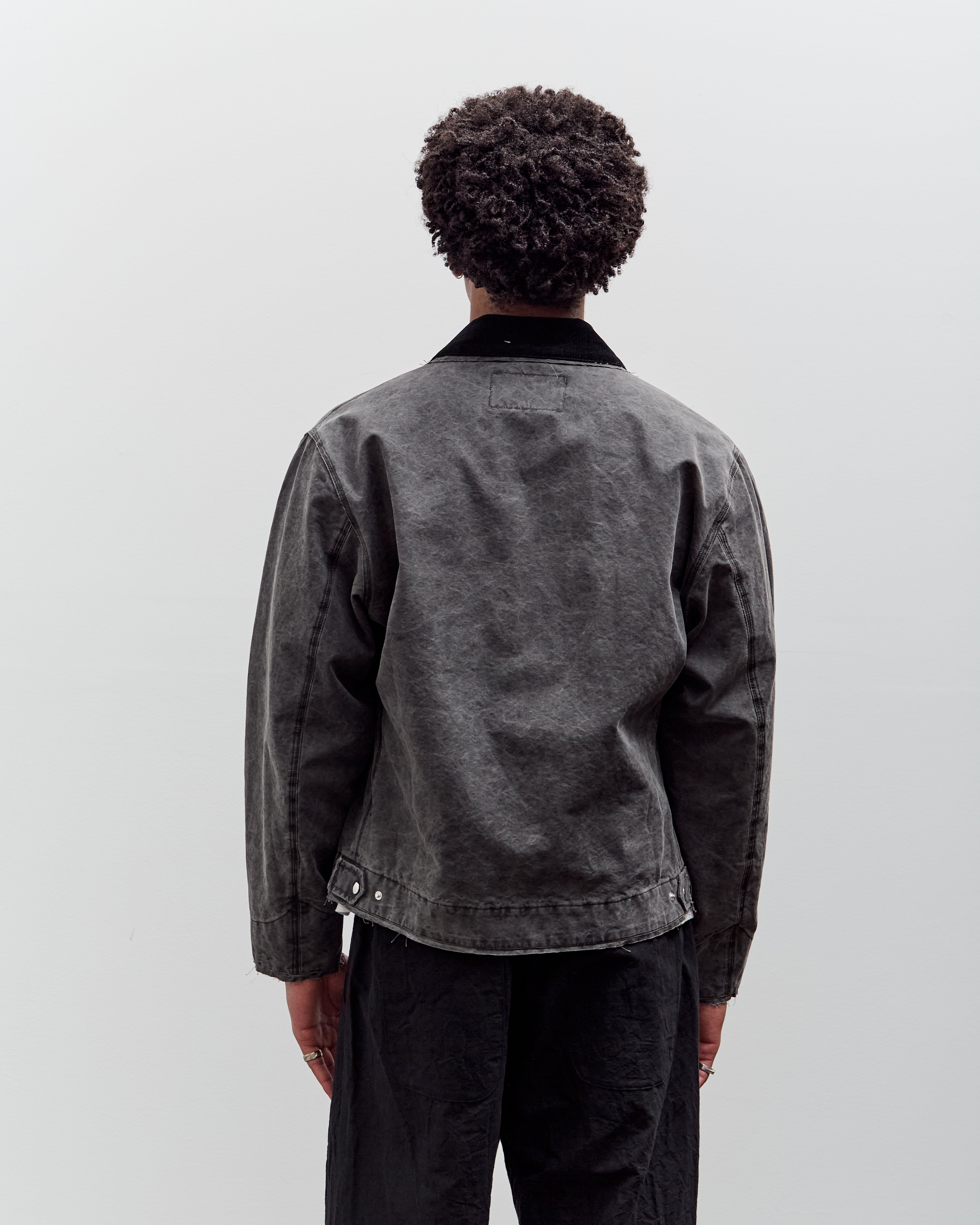 Camiel Fortgens Worker Jacket, Black Vintage Wash – Glasswing