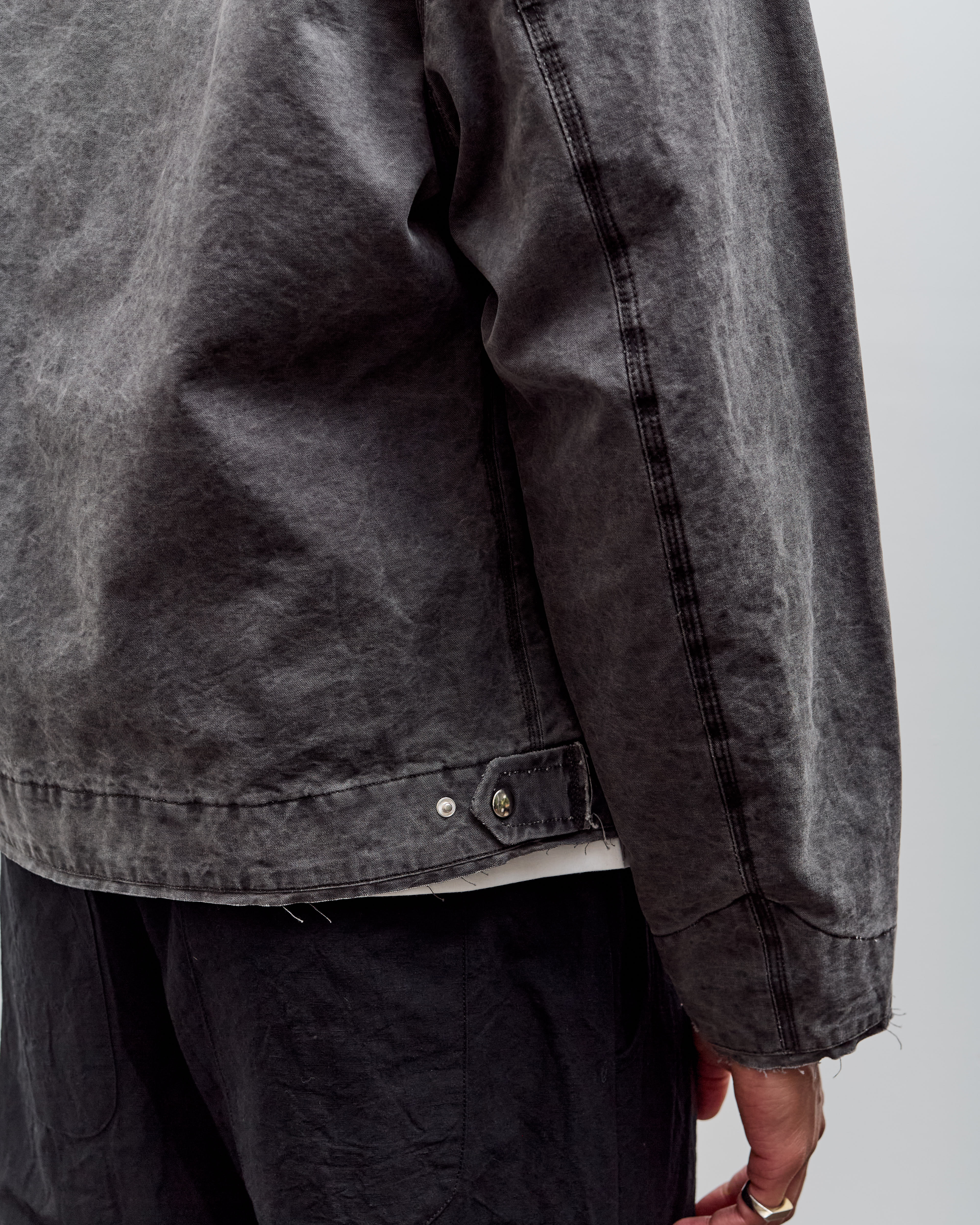 Camiel Fortgens Worker Jacket, Black Vintage Wash – Glasswing