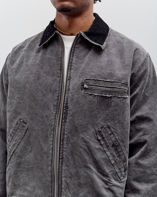 Camiel Fortgens Worker Jacket, Black Vintage Wash