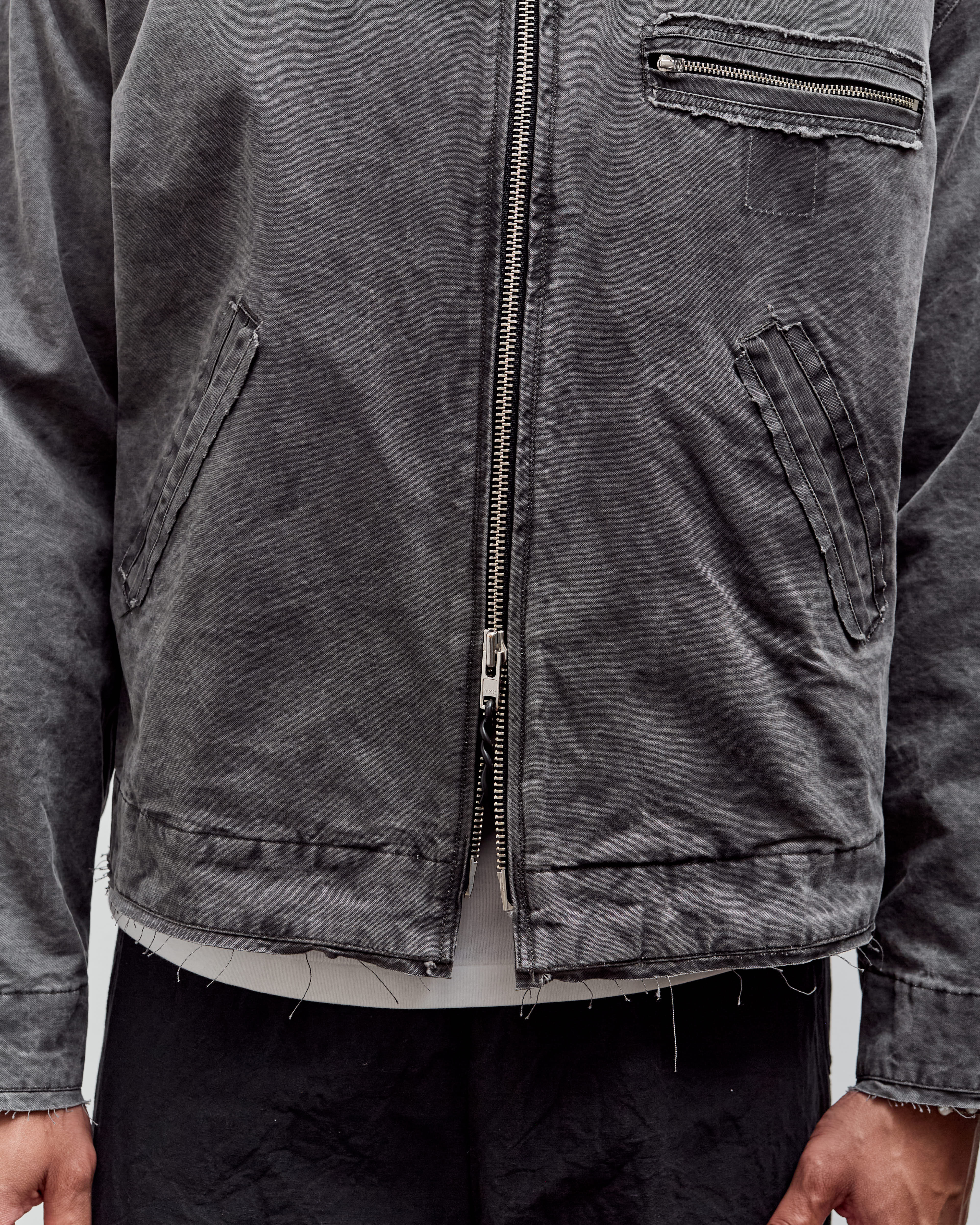 Camiel Fortgens Worker Jacket, Black Vintage Wash – Glasswing