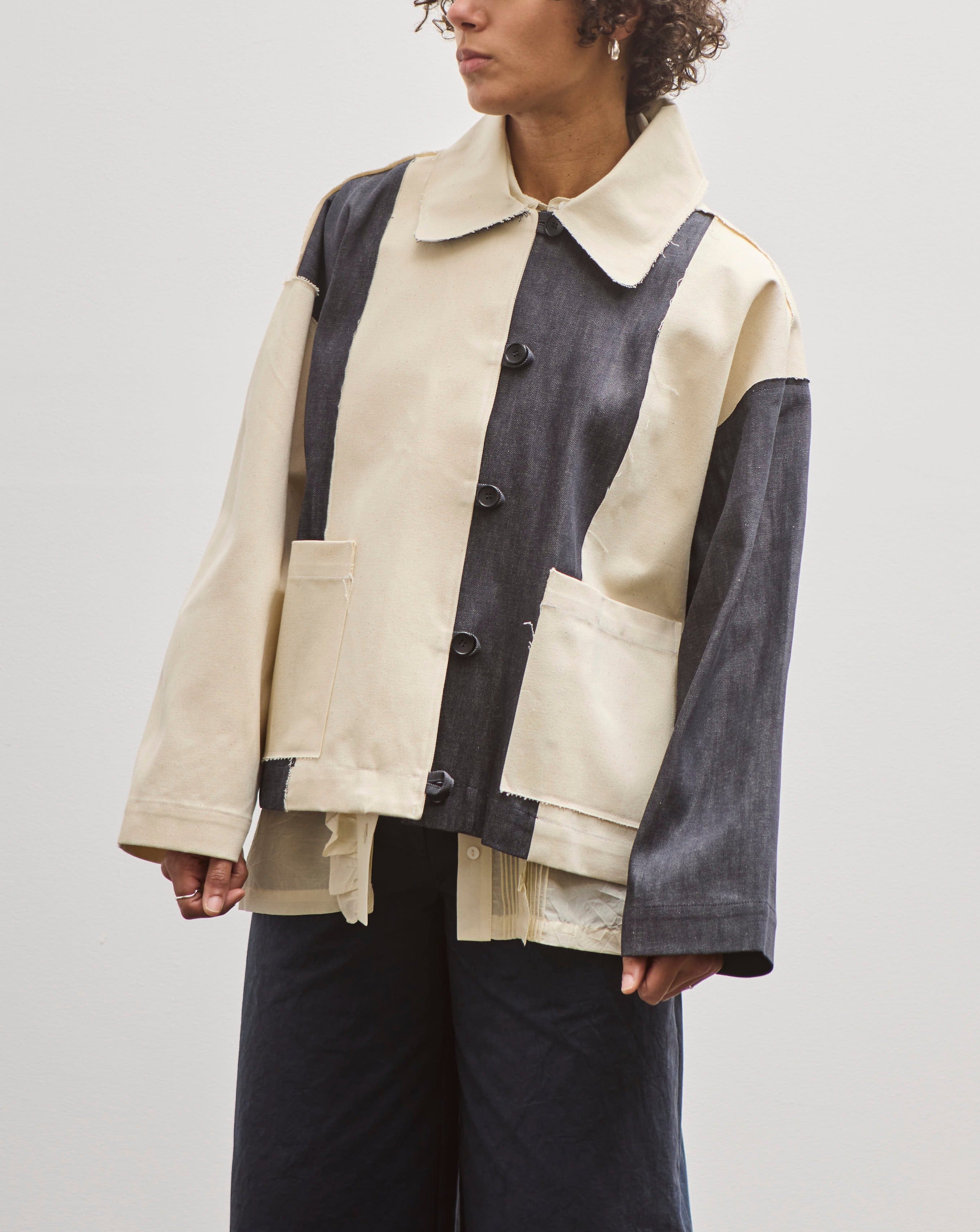 ジャケット・アウター scarf docking drape coat Shawl Collar Coat – La Garçonne