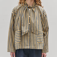 Cawley Dorothy Shirt, Mustard, Navy