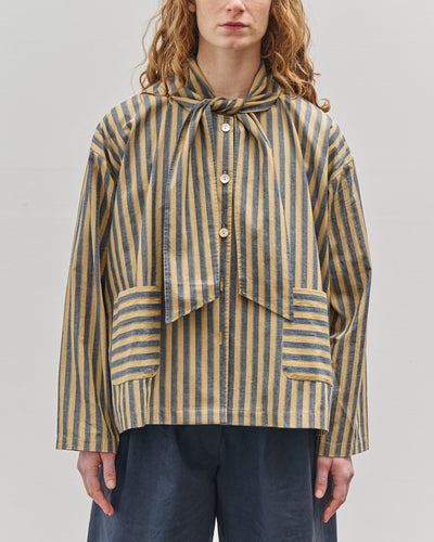 Cawley Dorothy Shirt, Mustard, Navy