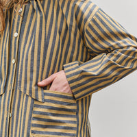 Cawley Dorothy Shirt, Mustard, Navy