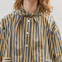 Cawley Dorothy Shirt, Mustard, Navy