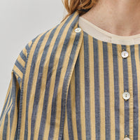 Cawley Dorothy Shirt, Mustard, Navy