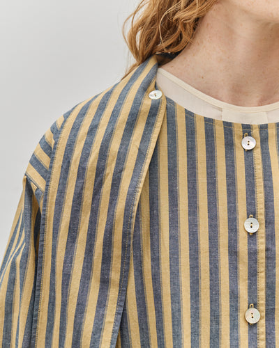 Cawley Dorothy Shirt, Mustard, Navy