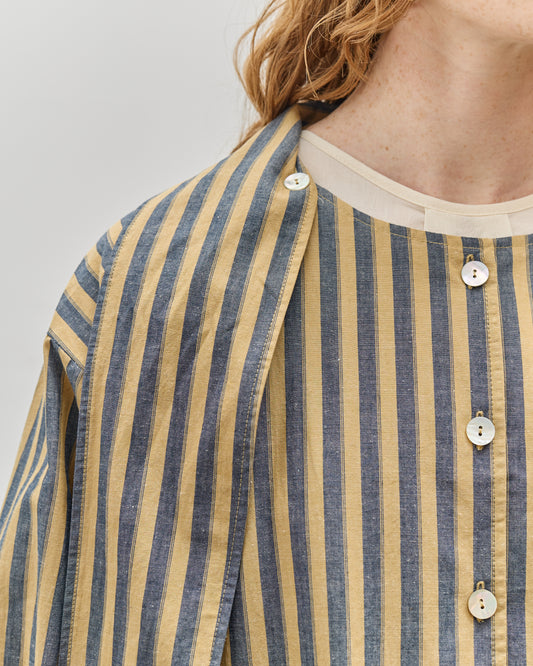 Cawley Dorothy Shirt, Mustard, Navy