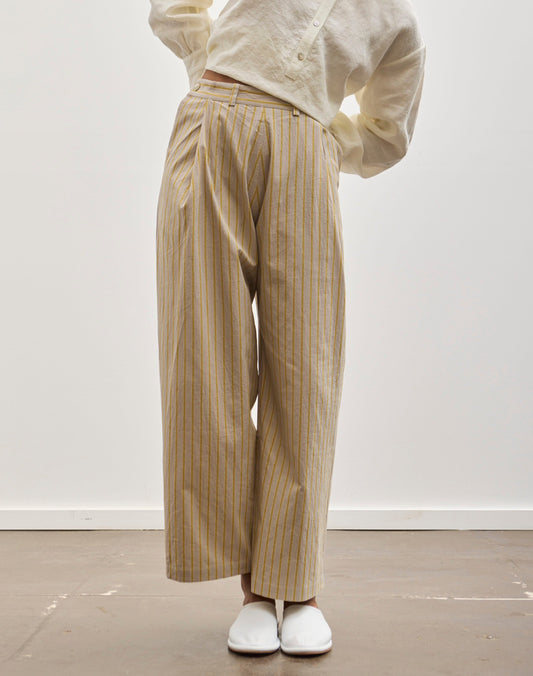 Cawley Georgia Trouser, Sun/Grey Stripe