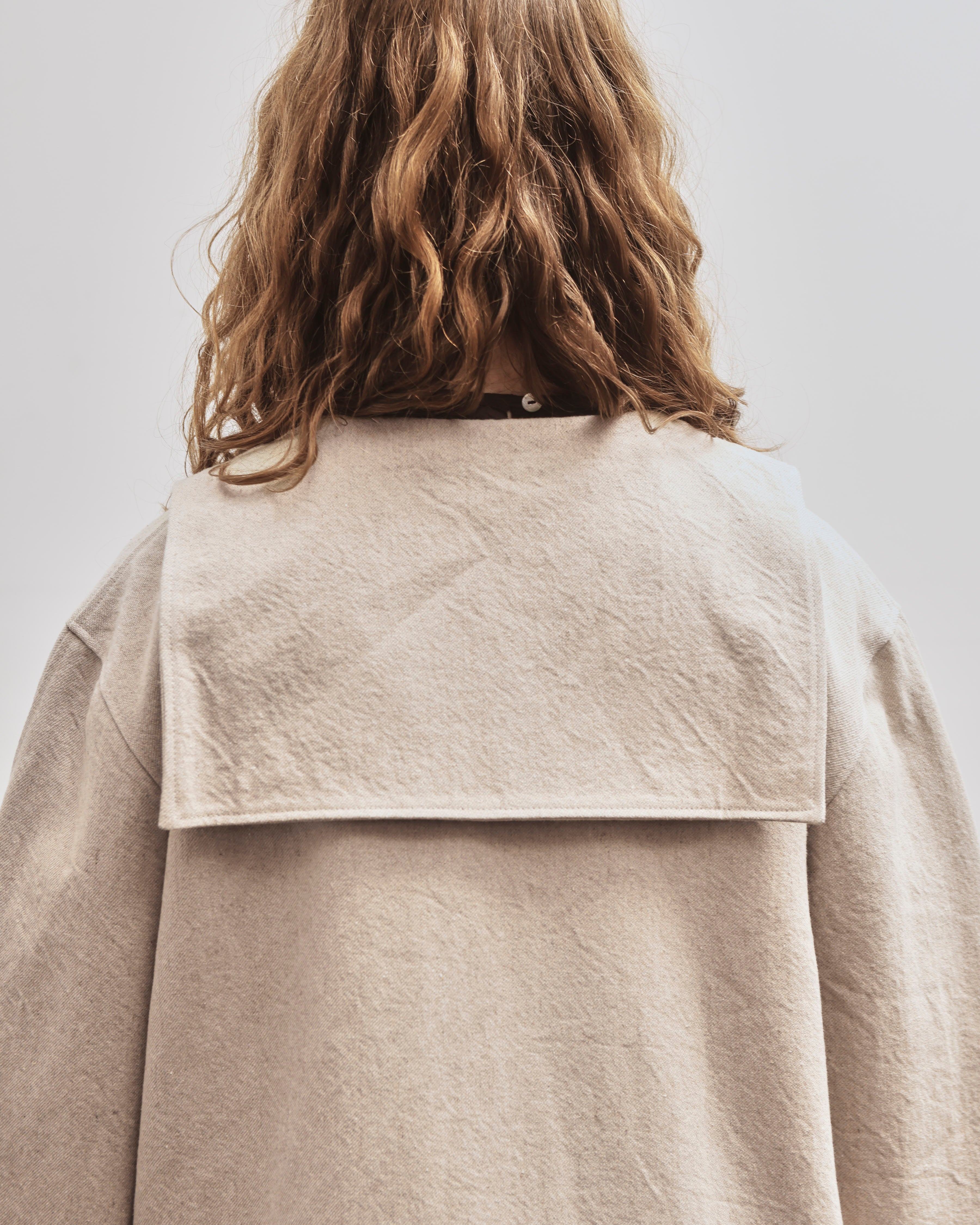 Cawley Japanese Gaberdine Ellie Jacket, Oatmeal – Glasswing