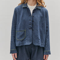 Cawley Japanese Stitch Lillie Jaket, Dark Indigo