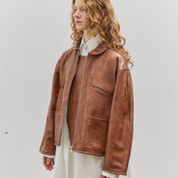 Cawley Leather Flying Jacket, Tan