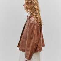 Cawley Leather Flying Jacket, Tan