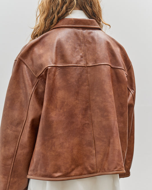 Cawley Leather Flying Jacket, Tan