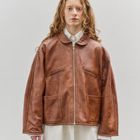 Cawley Leather Flying Jacket, Tan