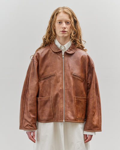 Cawley Leather Flying Jacket, Tan