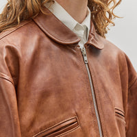 Cawley Leather Flying Jacket, Tan