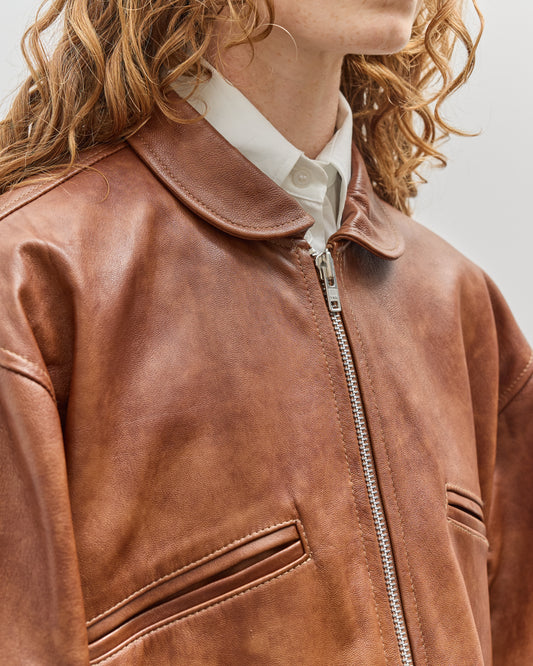 Cawley Leather Flying Jacket, Tan